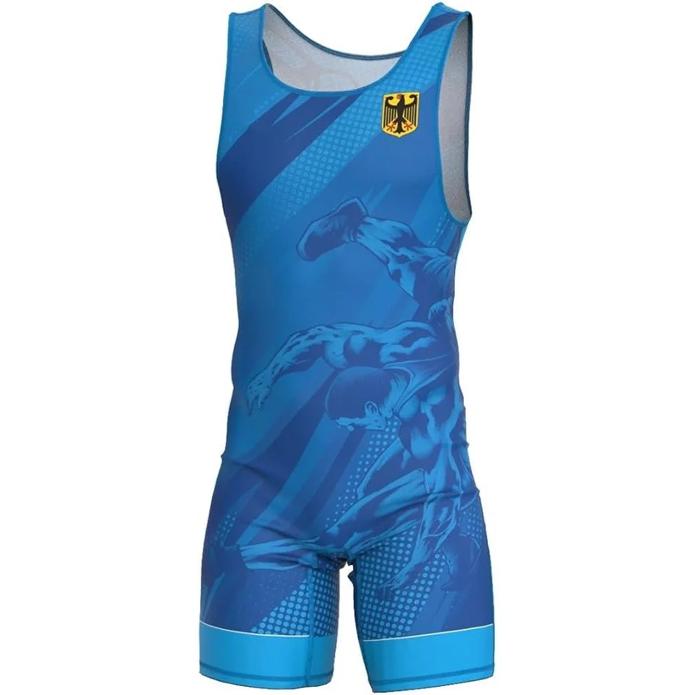 Running Gear Satisfy - Mens Wrestling Singlet Uniform Advanced Singlets