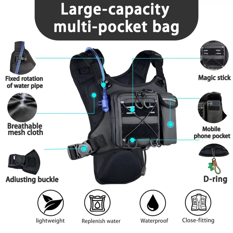 Quality Running Gear - ​High-Quality Tactical Vest Chest Bag with