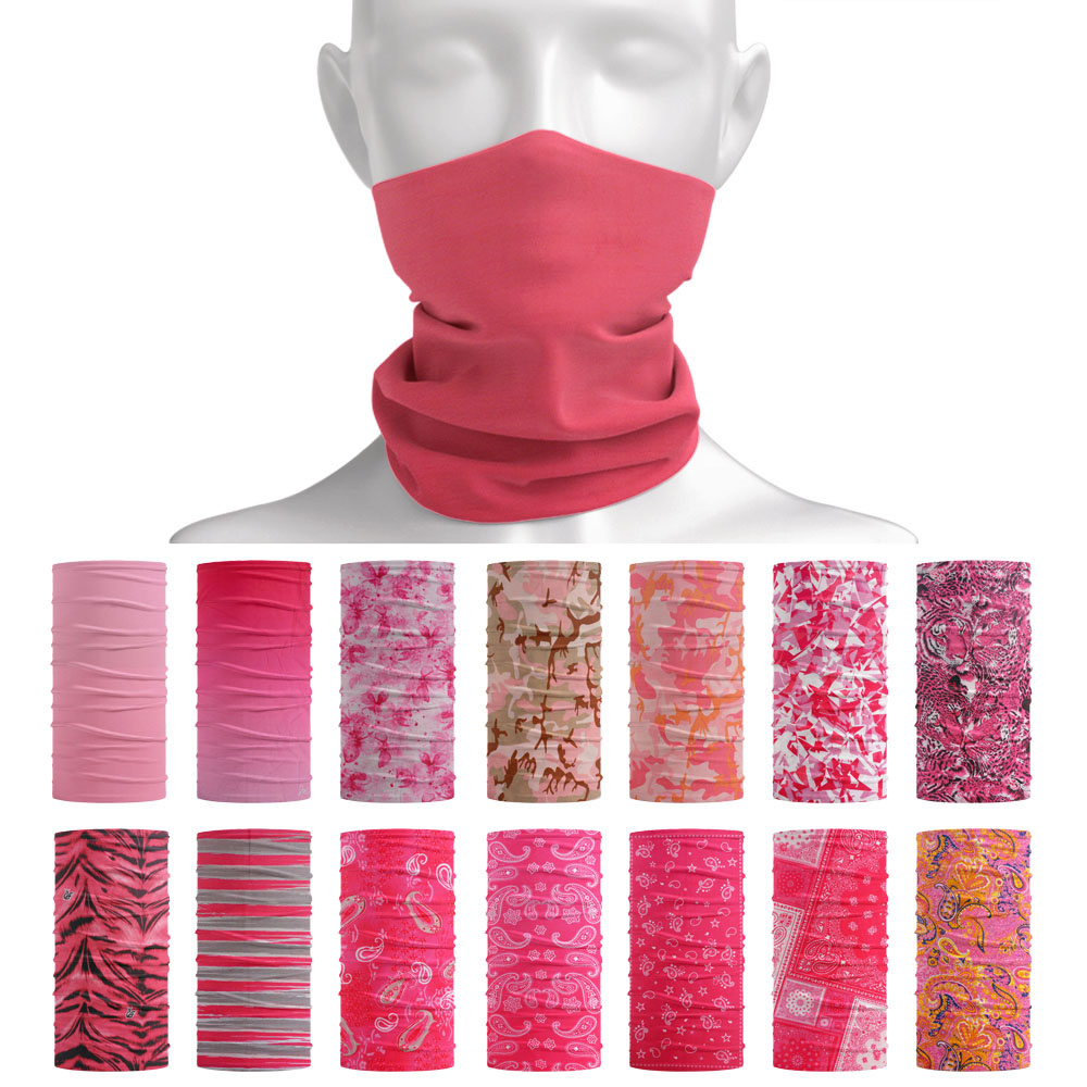 Running Gear Satisfy - Pink Seamless Outdoor Bandana Cycling Neck