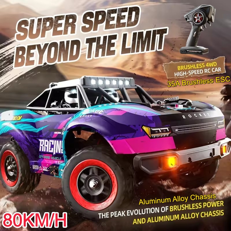 Running Gear Vehicle - 80KM/H Brushless RC Racing Car 1:18
