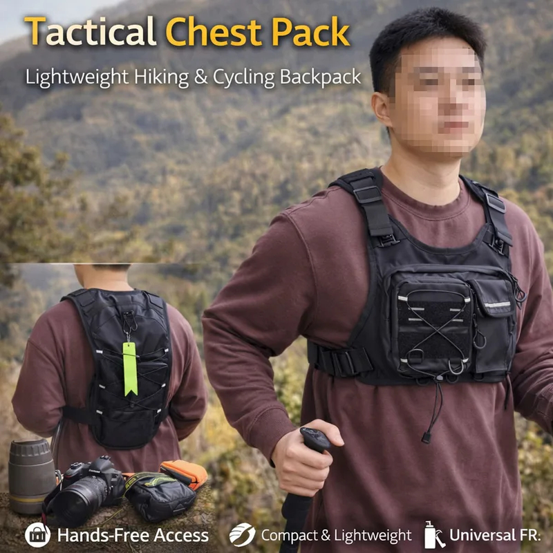 New Gear Running - 2026 New Tactical Vest Chest Bag
