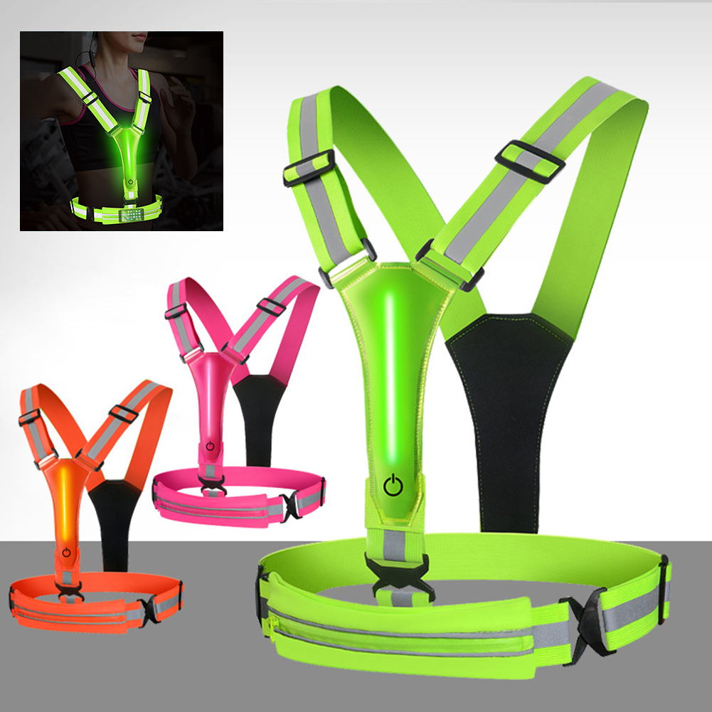LED Reflective Vest Light Up R - огляд і ціна Running Gear Winter Men
