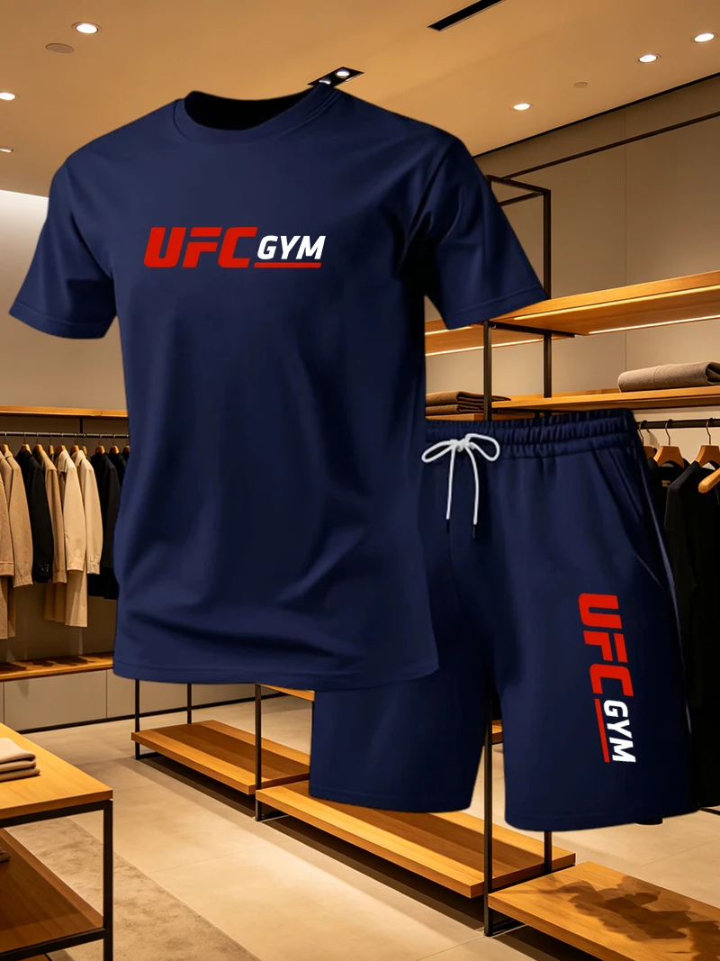 Men's Fashion T-shirt Shorts U - огляд і ціна Running Gear For Men